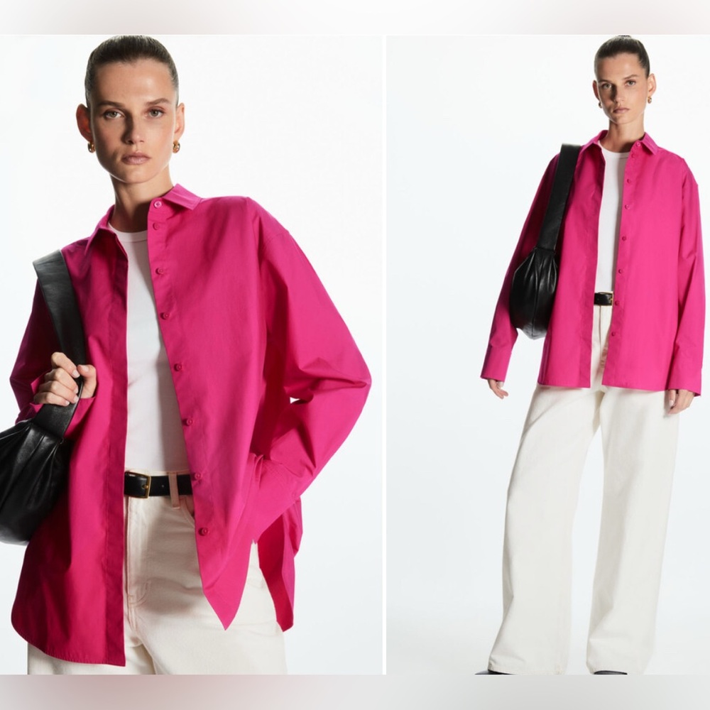 COS Oversized Cotton-Poplin Shirt